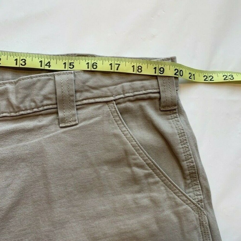 Carhartt Cargo‎ Shorts Mens 40 Canvas Relaxed Fit Stretch Utility Outdoor Khaki - Picture 9 of 12